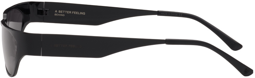 A BETTER FEELING Black Echino Sunglasses