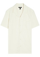 Paige Oliver Ribbed Cotton-blend Shirt Ecru