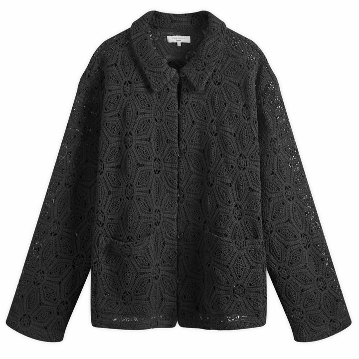 Photo: Nudie Jeans Co Women's Nudie Anita Crochet Cardigan in Black