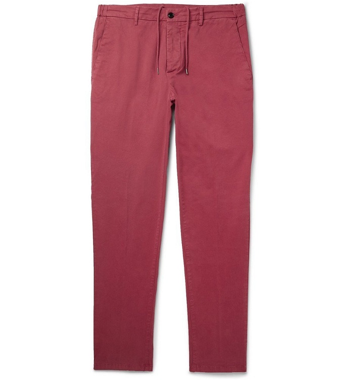 Photo: Altea - Dumbo Cotton-Blend Gabardine Drawstring Trousers - Men - Red