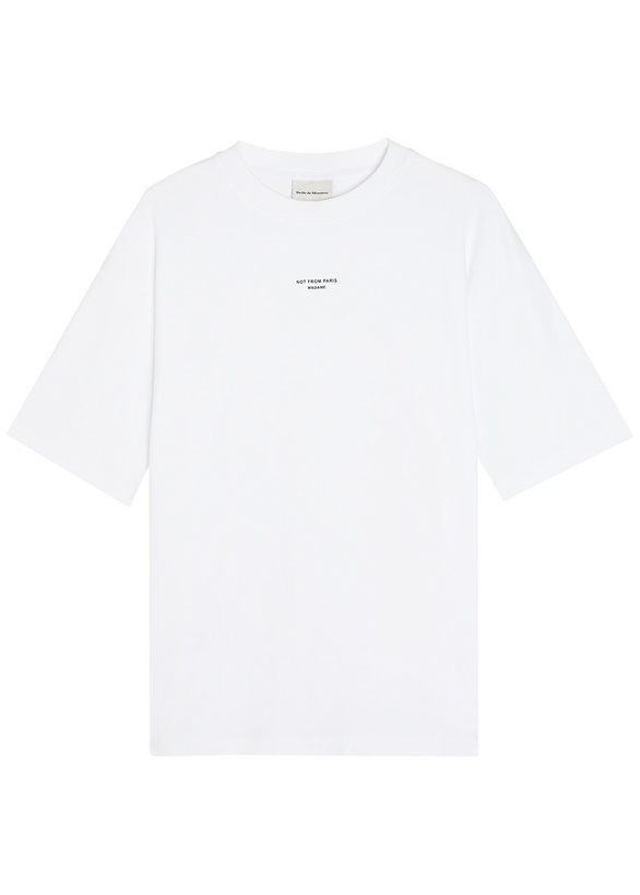 Photo: DRÔLE DE Monsieur Le T-shirt Slogan Printed Cotton T-shirt White