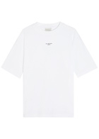 DRÔLE DE Monsieur Le T-shirt Slogan Printed Cotton T-shirt White