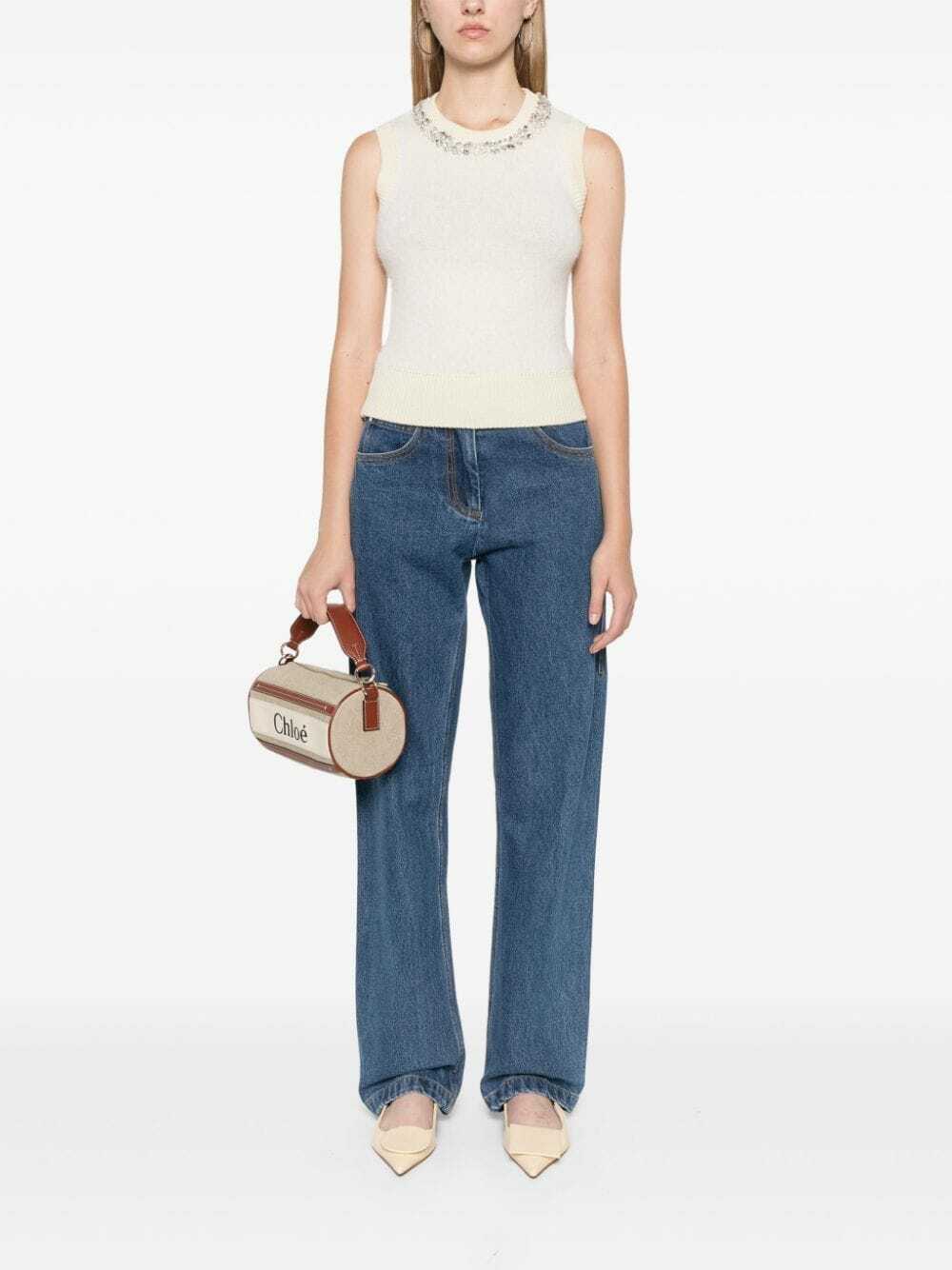 ERMANNO - Wool Blend Embroidered Vest