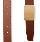 SALLE PRIVÉE - 4cm Brown and Tan Milton Reversible Leather Belt - Brown