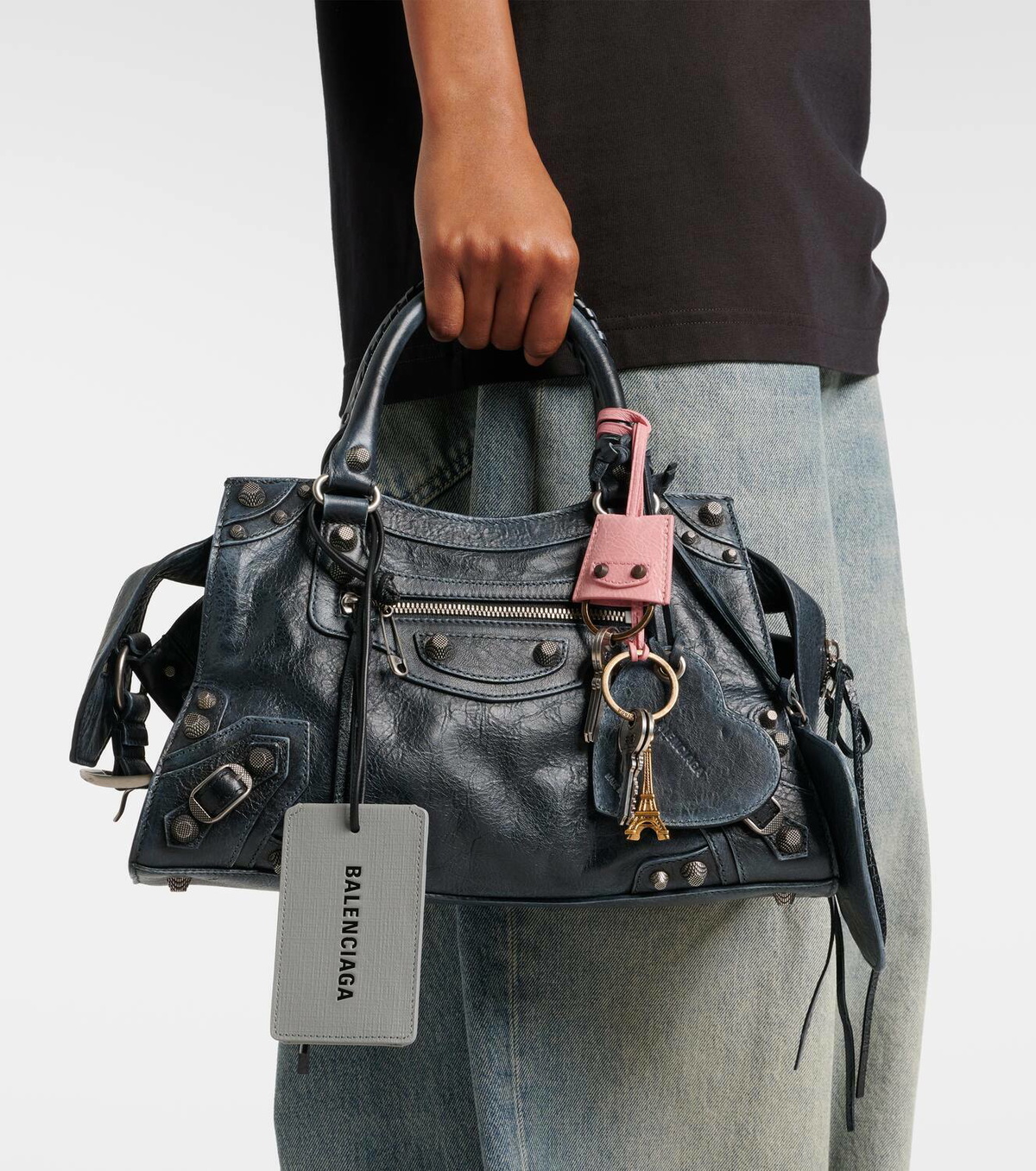 【BALENCIAGA】PARIS SOUVENIR EIFFEL バッグチャーム BALENCIAGA】LE CITY EIFFEL エッフェルタワー チャーム