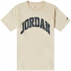Air Jordan Men's Check Logo T-Shirt in Rattan