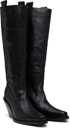 Ann Demeulemeester Black Lidar Western Boots