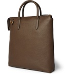 Smythson - Ludlow North South Full-Grain Leather Tote Bag - Green