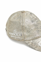 Diesel Baseball cap in metallic denim - Caps Womens in Gold