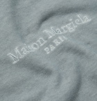 Maison Margiela - Oversized Logo-Embroidered Cotton-Jersey Sweatshirt - Gray