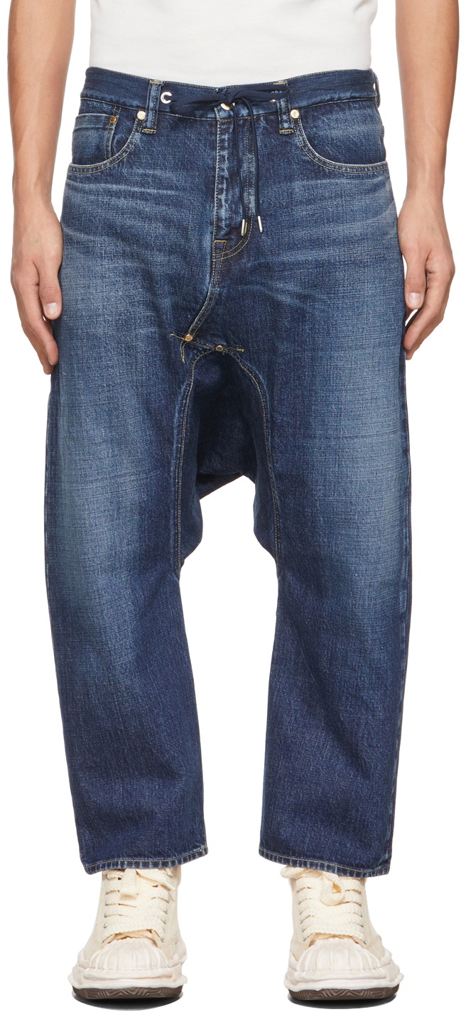 Fumito Ganryu Indigo 5-Pocket Sarrouel Jeans Fumito Ganryu