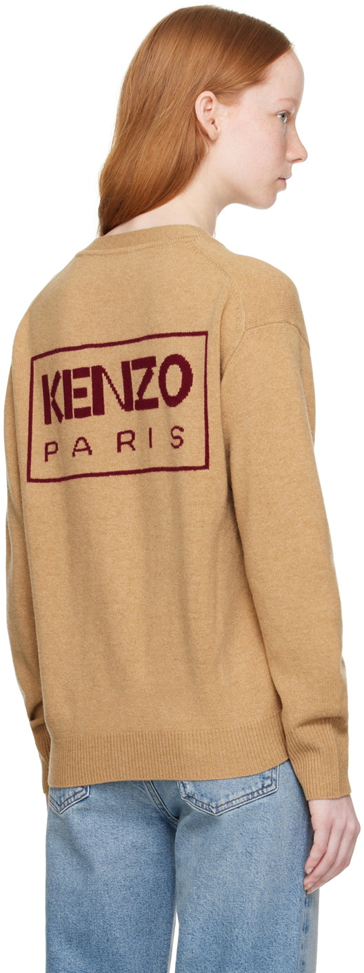 Vintage Enzo Lorenzo Beige Orange & Red Cardigan XL XXL