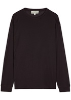 Studio Nicholson Simmons Fine-knit T-shirt Dark Purple