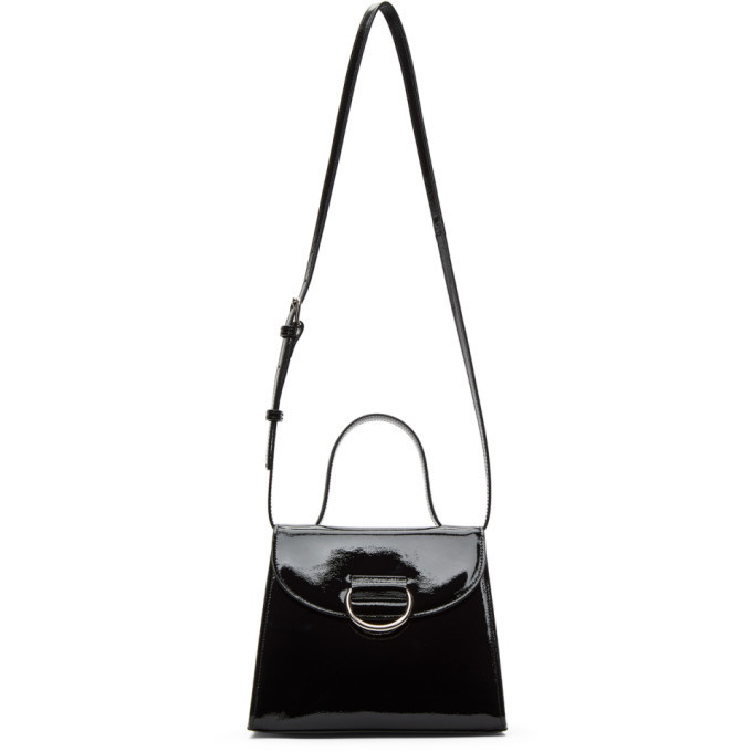 Little Liffner Little Lady Leather Top Handle Bag In Black