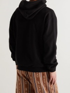 FRIENDS WITH ANIMALS - Printed Cotton-Jersey Hoodie - Black