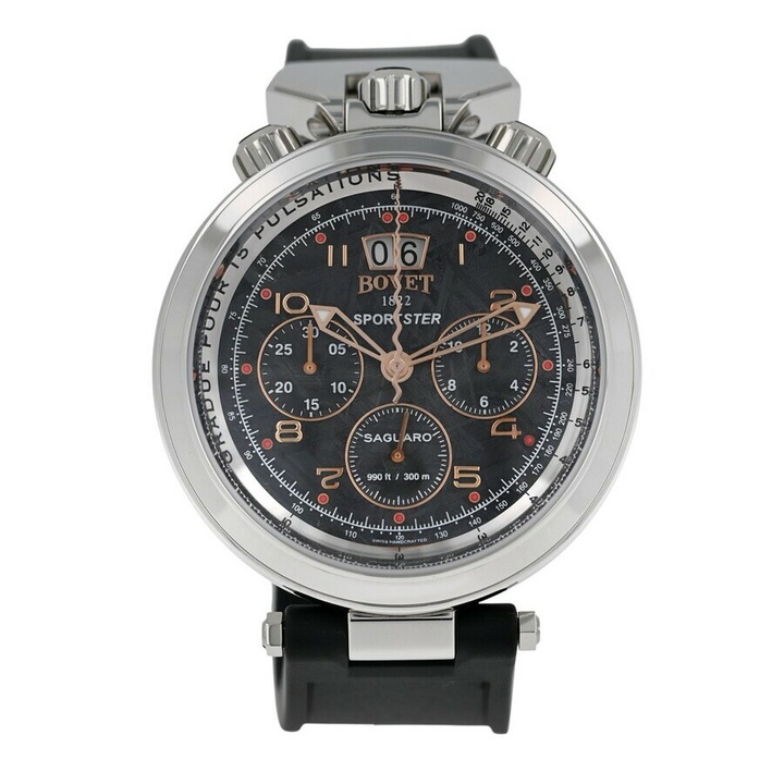 Photo: Bovet Sportster Chronograph Automatic Black Dial Mens Watch SP0485-MA