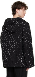 COMMAS Black Polka Dot Hoodie