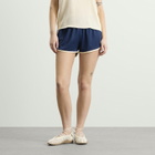 Adidas Women's 3 Stripe Sprinter Short in Night Indigo/Warm Vanilla