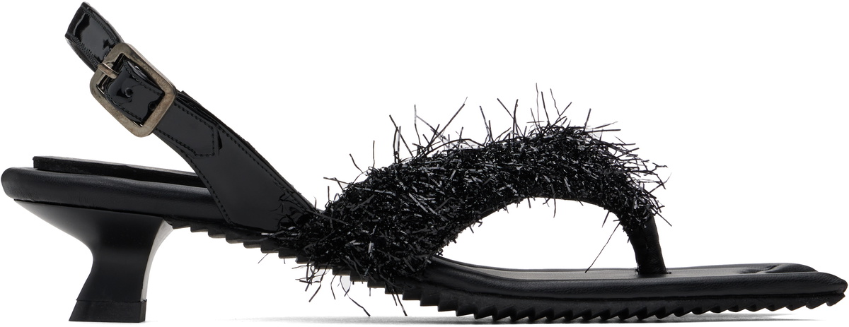 Paula Canovas Del Vas Black Diablo Heeled Sandals Paula