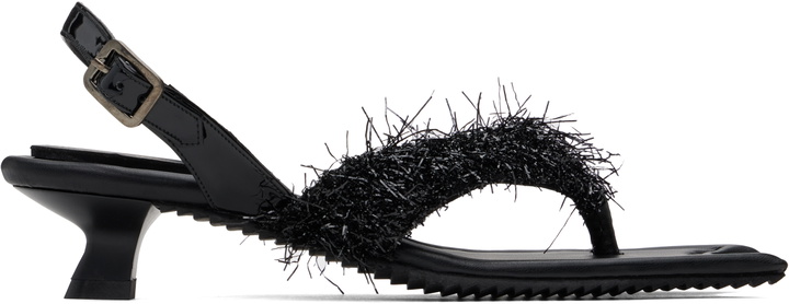 Photo: Paula Canovas Del Vas Black Diablo Flip Heeled Sandals