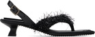 Paula Canovas Del Vas Black Diablo Flip Heeled Sandals