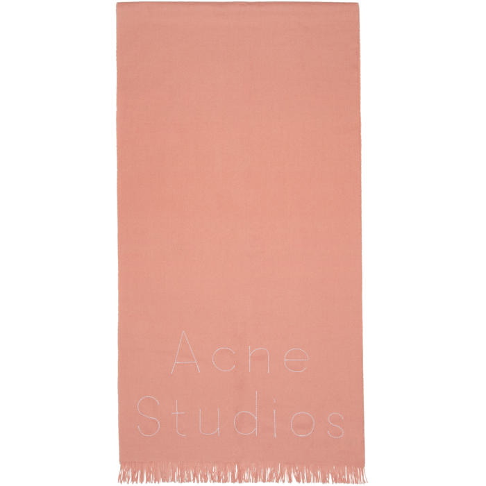 Photo: Acne Studios Pink Ontario Scarf