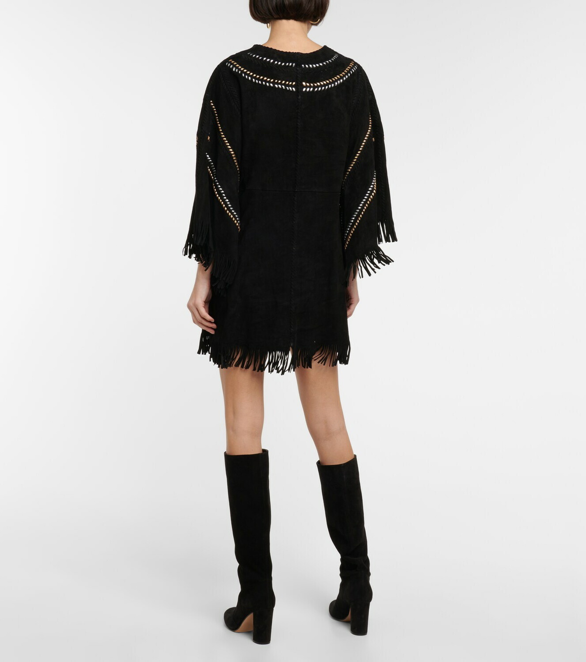 Dodo Bar Or Fringe-trimmed suede tunic
