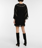 Dodo Bar Or Fringe-trimmed suede tunic