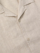 NN07 - Julio 5706 Convertible-Collar Linen Shirt - Neutrals