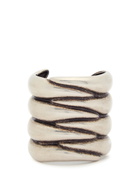 Khaite Cyclone Antique Sculpted Palladium-plated Cuff - Silver - One Size