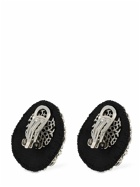 MOSCHINO - Crystal Button Clip-on Earrings