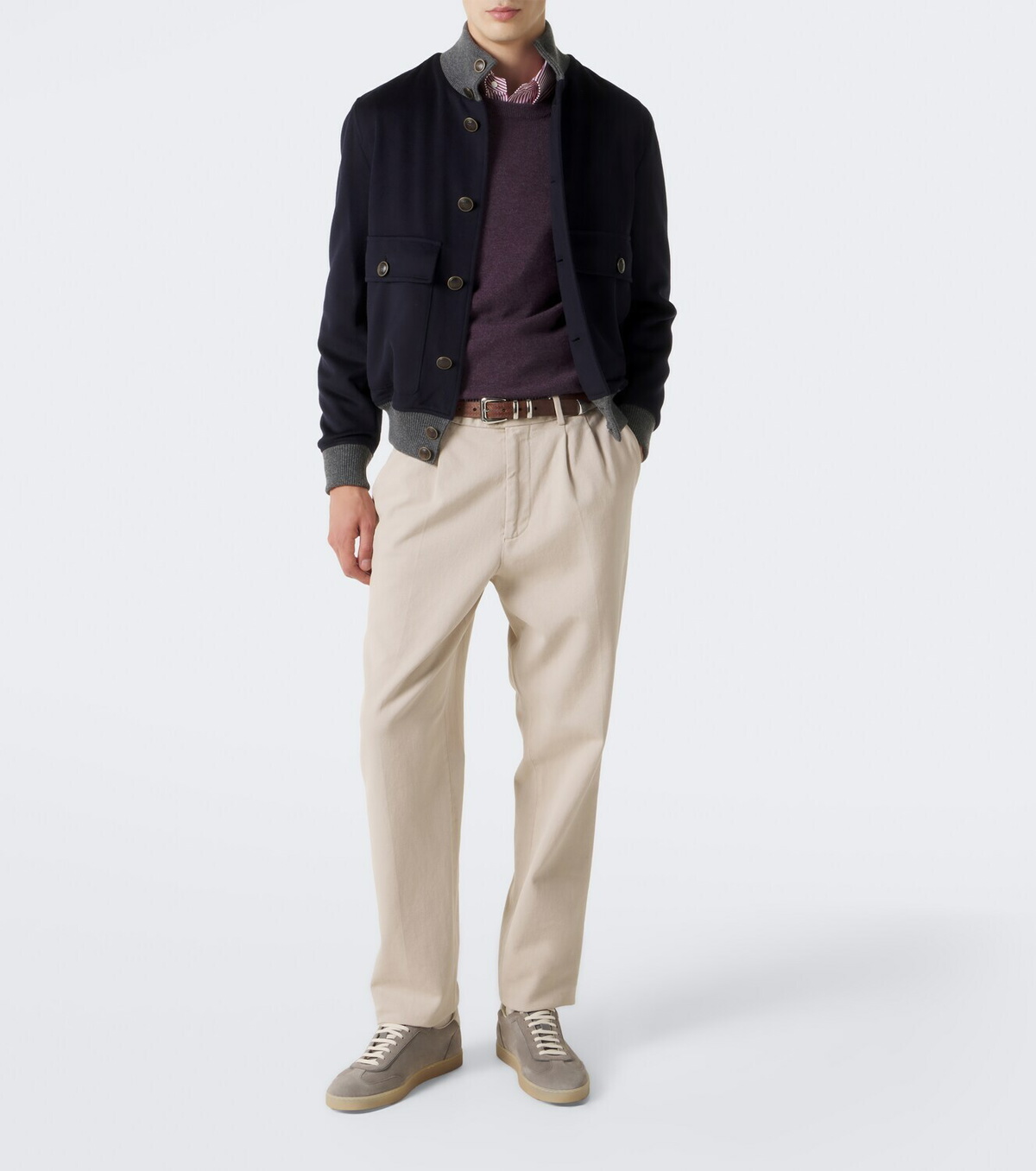Brunello Cucinelli Virgin wool blouson jacket