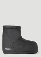 Moon Boot - No Lace Rubber Boots in Black