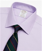 Brooks Brothers Men's Stretch Soho Extra-Slim-Fit Dress Shirt, Non-Iron Royal Oxford Ainsley Collar | Lavender
