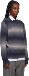 Études Navy Alpaca Round Neck Sweater
