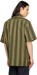 Dries Van Noten Khaki Striped Shirt