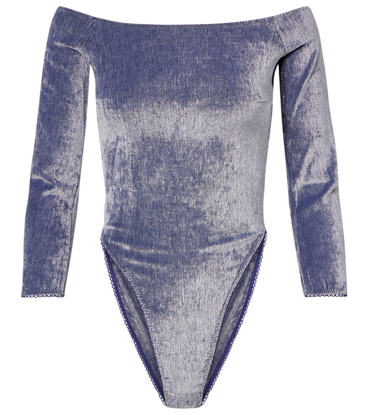 Photo: Jacques Wei Off-shoulder bodysuit