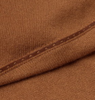 Berluti - Leather-Trimmed Cashmere Sweater - Men - Camel