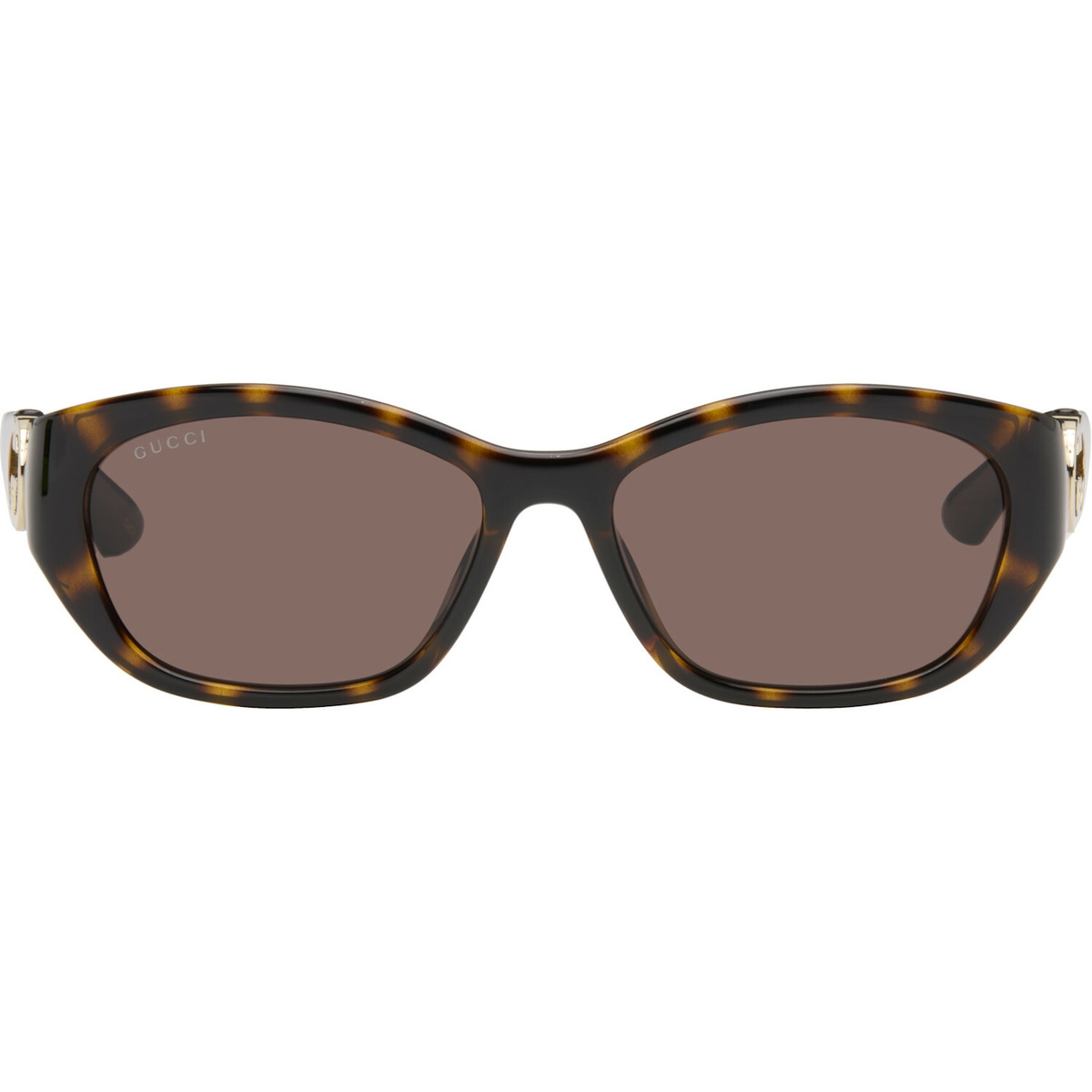 Gucci Brown Hailey Round Sunglasses