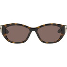 Gucci Brown Hailey Round Sunglasses
