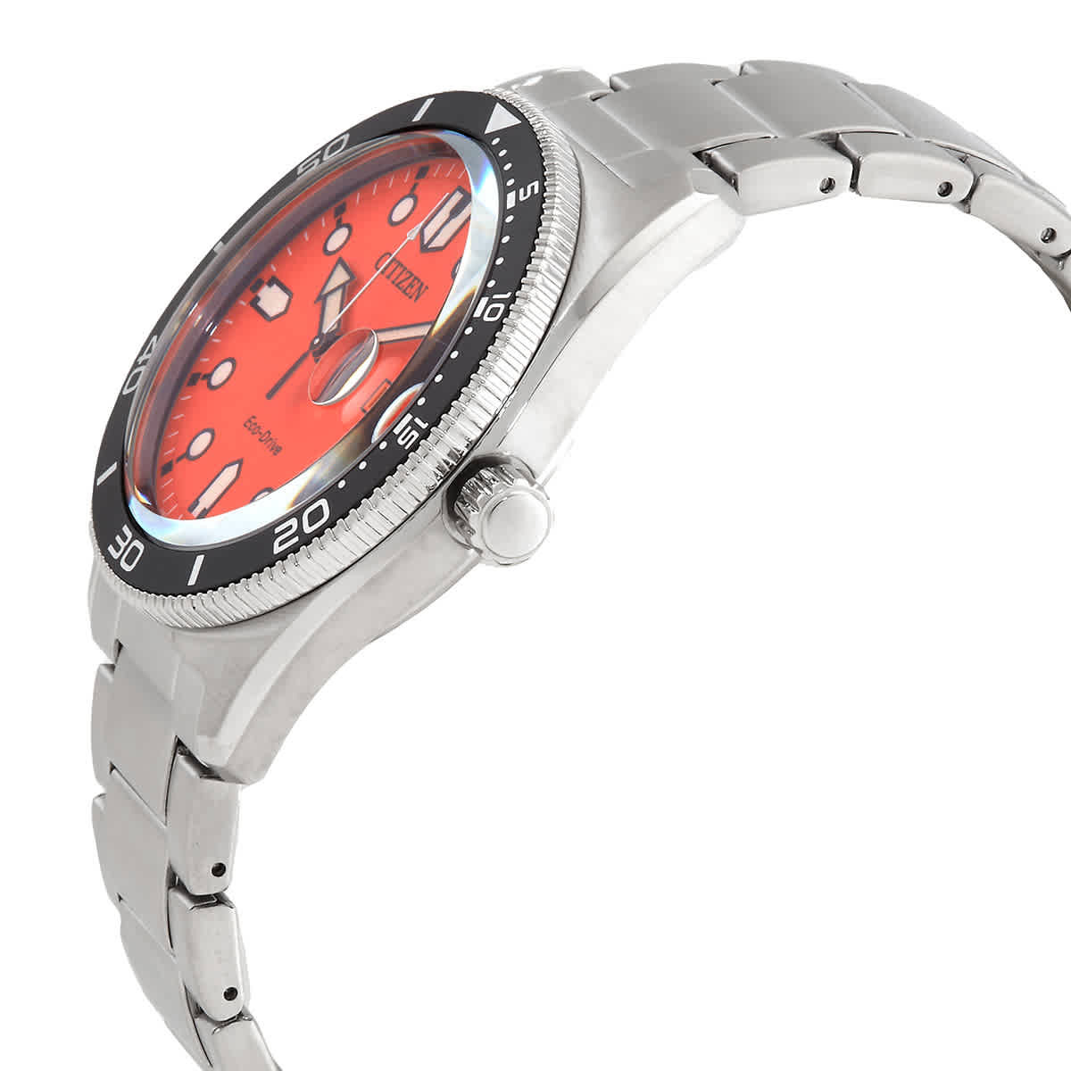 Citizen Eco-Drive Orange Dial Mens Watch AW1760-81X