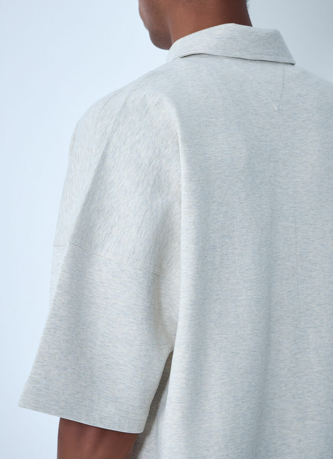 Bottega Veneta Double Cotton Melange Polo