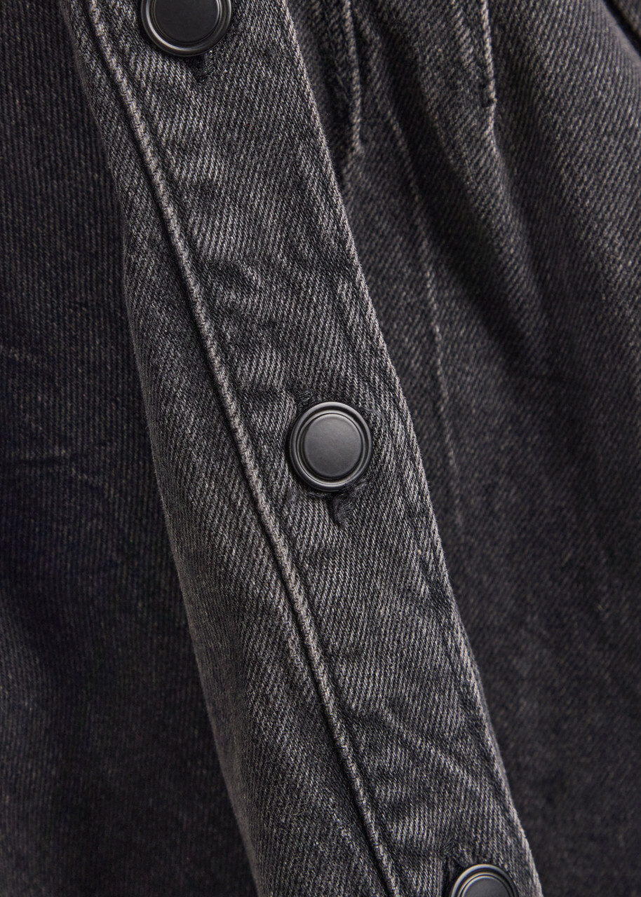 Good American Stretch-denim Mini Dress Black