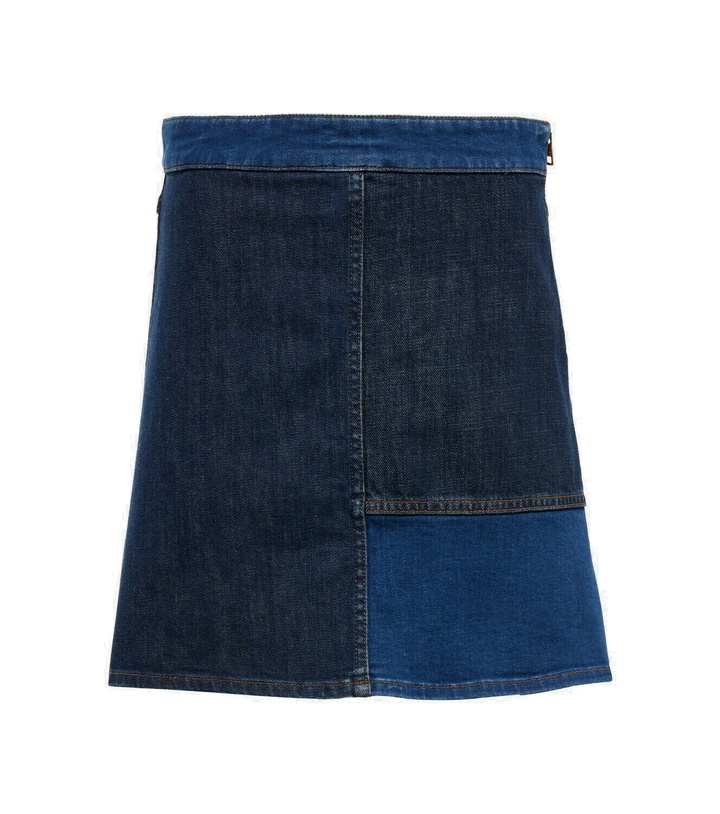 Photo: See By Chloe - Patchwork denim miniskirt