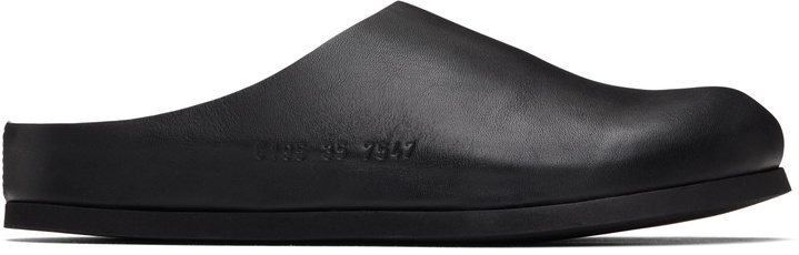 Photo: Common Projects Black Leather Slip-on Loafers