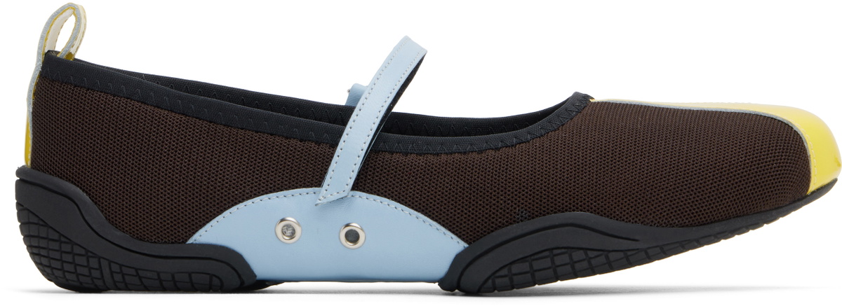 Nicole Saldaña Brown Sophie Ballerina Flats
