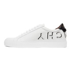 Givenchy White and Black Reverse Logo Urban Street Sneakers