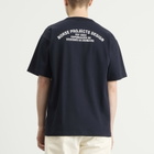 Norse Projects Men's Snekkersten Back Arch Logo T-Shirt in Dark Navy