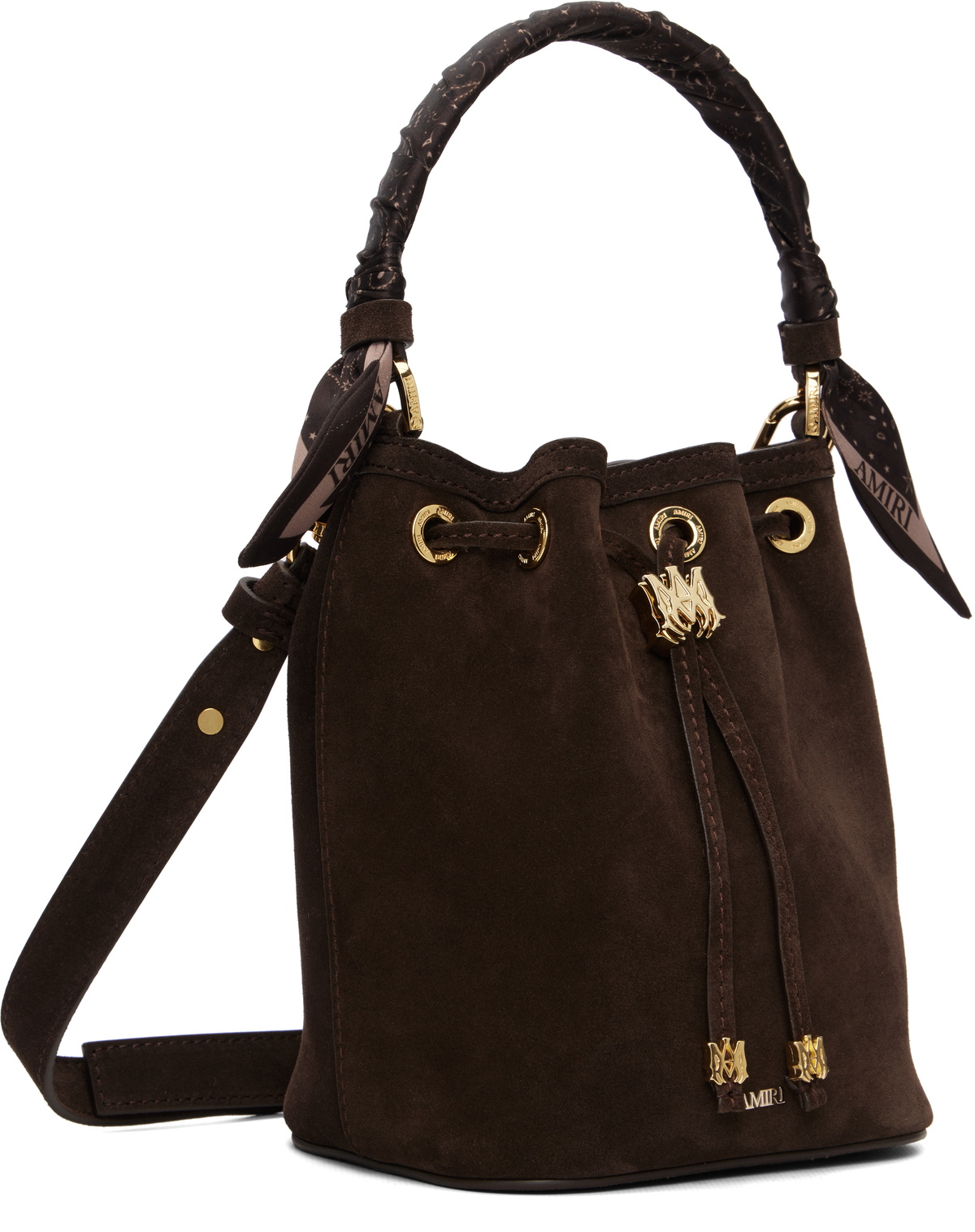 AMIRI Brown Micro MA Bucket Bag