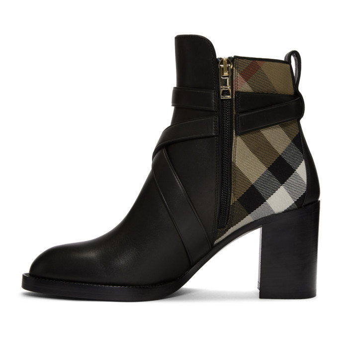 Burberry vaughan check on sale boots